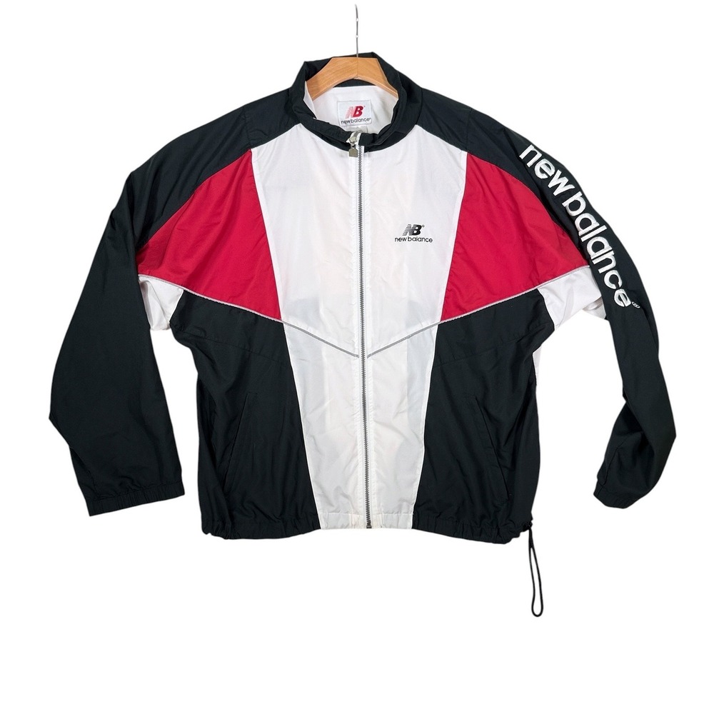 Vintage 80's 90s New Balance Windbreaker Jacket Mens XL Colorblock Full Zip